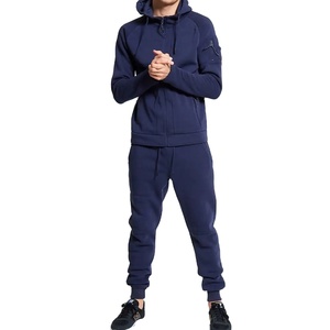 Ensemble de survêtements pour hommes avec logo personnalisé, imprimé délavé à l'acide, manches longues, en molleton technique respirant, coton, streetwear, qualité professionnelle en gros - Product Image 1