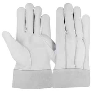 Guantes de Soldadura TIG de Cuero Vacuno de Alta Calidad, Certificación CE, Resistentes al Calor, con Puño Tejido, Industriales, 7 oz - Product Image 2