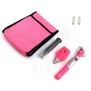 Otoscopio de Fibra Óptica con LED para Examen ORL + 2 Bombillas de Repuesto Gratis - (Rosa) - Product Image 1