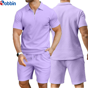 Conjunto Deportivo Unisex Cómodo, Nueva Colección de Verano, Personalizable, Transpirable, de Venta Caliente, Conjunto de 2 Piezas, Camiseta Polo y Pantalones Cortos - Product Image 5