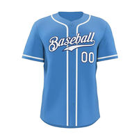 Maillots de baseball respirants personnalisés en gros d'usine, 100 % polyester, unisexe, pour adultes, été