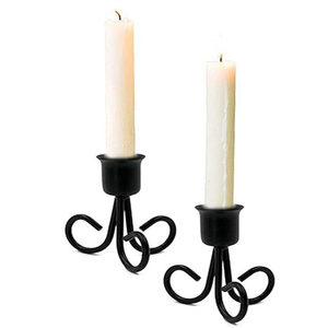 Iron <b>Candlestick</b> <b>Holder</b> European Metal Candle <b>Holder</b> for Wedding And Christmas Ornament <b>Black</b> Wrought Iron <b>Candlestick</b> <b>Holder</b> - Product Image 3