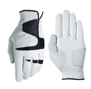 Best Selling Left Hand Golf Glove Genuine Sheepskin Durable Breathable Adjustable Wrist <b>Strap</b> Hook Loop Closure for Men - Product Image 1