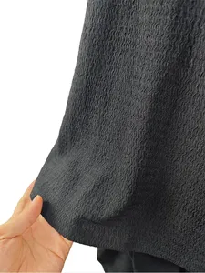 Men's <b>Black</b> O-Neck Solid Color Spandex Knitted Sleeveless <b>Tank</b> <b>Top</b> with Front Logo Casual Style - Product Image 6
