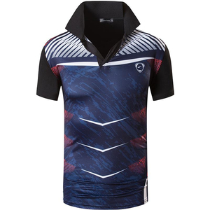 Men's <b>Black</b> Red Geometric Print <b>Polo</b> Shirt Short Sleeve Quick Dry Knitted Polyester Sporty Style - Product Image 5