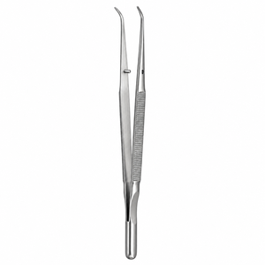 Pinzas de Precisión Delicate Touch, Punta Recta o Curva, Longitud Total 8-1/4 pulgadas (21 cm). Instrumento Quirúrgico ZETOMEDPRO - Product Image 1