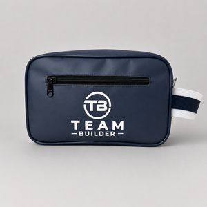 Sacs de toilette personnalisés avec logo pour team building – Rangement durable en polyester pour salle de bain et équipement de hockey avec nom brodé - Product Image 3