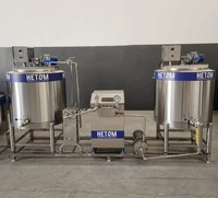 Complete industriële fruitmelk-ijsroomfabriek, volautomatische, geluidsarme productielijn, melkhomogenisator, grootschalige commerciële uitvoering