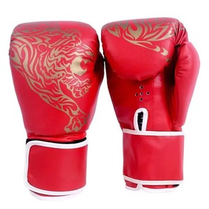 Wholesale High Quality Custom Professional Boxing Gloves <b>Hook</b> Loop Closure Custom Logo PU Leather for Kickboxing Muay Thai - Product Image 2
