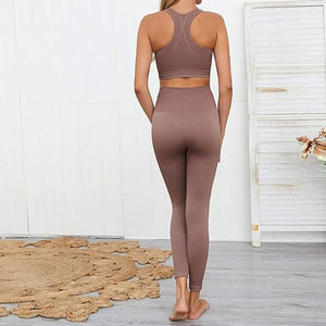 Conjunto Deportivo de Alta Calidad Personalizado, Bra Deportivo de Color y Leggings de Cintura Alta para Mujer, Ropa Deportiva para Entrenamiento - Product Image 2