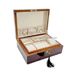 กล่องบรรจุภัณฑ์เครื่องประดับที่ทำจากไม้ดีไซน์ใหม่2023งานหัตถกรรมอินเดีย - Product Image 1