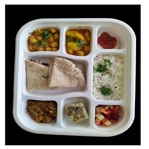 <b>Disposable</b> Biodegradable Degradable Sugarcane Bagasse <b>Plates</b> 6 7 8 Inch Eco-Friendly Compostable Dinnerware for Mealtime Parties - Product Image 2