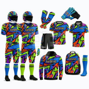 Uniforme Ligero de Fútbol Americano para Equipo, Estilo Tackle Twill para Adultos, Pantalón Corto 100% Poliéster, Antibacterial, Transpirable y de Secado Rápido - Product Image 1