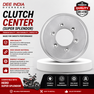 Centro de Embrague Hero Super Splendor |   Centro de Ensamblaje de Embrague para Motocicleta |   Pieza de Repuesto Duradera para Transmisión - Product Image 3