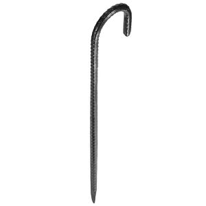 Picchetti per Armature in Acciaio Zincato da 16 Pollici per Carichi Pesanti, Gancio a J, Ancoraggi a Terra con Diametro di 0,4 Pollici, Punta a Scalpello per Resistenza alla Ruggine - Product Image 4