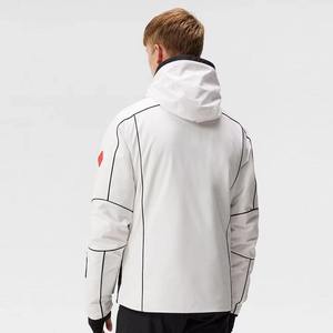 Veste de ski pour homme grande taille, personnalisée, ODM, imperméable 10 000 mm, coupe-vent, anti-tempête de neige, avec capuche, pour snowboard, hiver, synthétique - Product Image 2