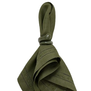 Anillo de Servilleta de Resina Verde, Decoración Elegante para Mesa, Accesorio de Comedor, Decoración Moderna para Mesa de Cocina, Decoración Estilosa para el Hogar - Product Image 1