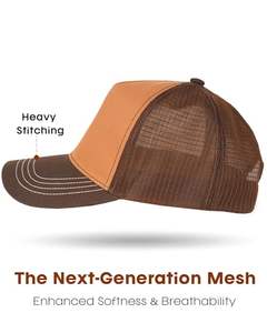 Gorra de béisbol trucker personalizada al por mayor con malla trasera ajustable y visera curva, tipo snapback - Product Image 2