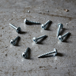 Tornillos Autorroscantes de Acero al Carbono con Rosca Gruesa, Cabeza Pan, Métricos, de Alto Torque, Clase 4, Niquelados/Zincados, para Madera - Product Image 1