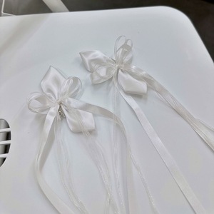 Longue barrette élégante pour filles, accessoires en tissu pour occasions spéciales, rubans en organza, pinces à cheveux 10*20cm - Product Image 1