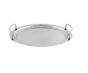 Plateau à chocolat en métal martelé pour l'Aïd Ramadan, idéal pour servir des desserts, présenter des bonbons, décoration de table élégante pour les fêtes arabes - Product Image 1