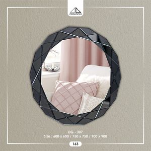 Espejo Decorativo Impresionante para el Hogar, Borde Multifacético Único que Agrega un Toque Geométrico Moderno, Decoración Artística con Aspecto 3D, Ecológico, para Colgar en la Pared - Product Image 6