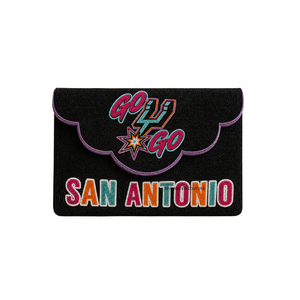 Bolsos de mano con cuentas de semillas hechos a mano, lo último en moda para aficionados al deporte, bolsos de cuentas a la moda, bordados hechos a mano, bolsos de mano personalizados para el día del partido - Product Image 2