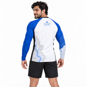 Camiseta Rashguard con Logotipo Personalizado al por Mayor, Ecológica, UPF50+, para Clubes de Jiu Jitsu Brasileño, Equipos de Lucha Libre, Academias Deportivas, de Secado Rápido - Product Image 3
