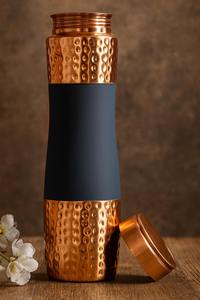 Bouteille en cuivre noir mat, bouteille en cuivre de luxe, bouteille d'eau en cuivre premium, bouteille en cuivre écologique, bouteille d'eau en métal réutilisable - Product Image 5