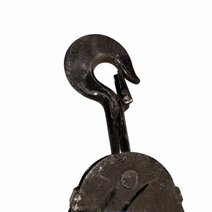 Crochet de levage pour grue EOT, 8 tonnes, surface galvanisée laminée à chaud, marque CMK, crochet de grue industriel robuste, emballé en boîte, OEM - Product Image 1