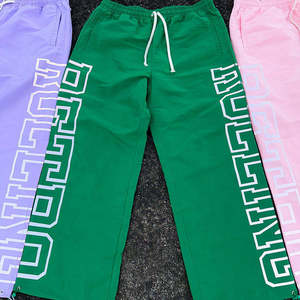 Pantalon de survêtement streetwear personnalisé pour homme, coupe ample, style hip-hop, jambes larges, en nylon, imprimé graphique, cargo - Product Image 3