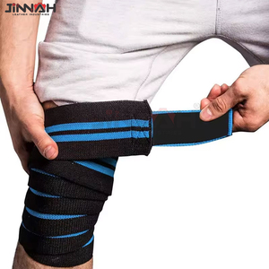 สายรัดปรับระดับได้สำหรับป้องกันเข่าและข้อศอก พร้อมแถบยืดหยุ่นสำหรับออกกำลังกาย ยกน้ำหนัก ฝึกซ้อม เพาเวอร์ลิฟติ้ง แผ่นรองรับ - Product Image 4