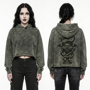 Sweat-shirt à capuche personnalisé bleu délavé, impression sérigraphique de haute qualité, motif chauve-souris tourbillonnant, streetwear, pull oversize en molleton, OEM - Product Image 4