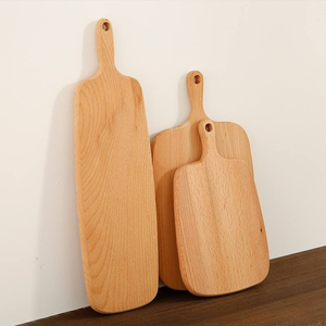 Planche à découper en bois avec poignée, planche à découper en bois, plateau de service pour fruits, pain, pizza - Product Image 5