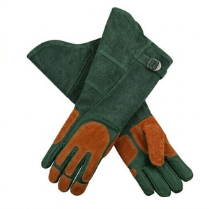 Industrial Strength Welding Leather Gloves Heat Resistant Fireproof Long Cuff Gauntlet Welders Safety Gloves Europe - Product Image 3