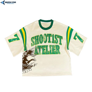 T-shirts personnalisés en gros – Coton/Polyester Jersey Coupe Ample Unie Décontractée Écologique Respirante Séchage Rapide OEM Marque Privée - Product Image 2