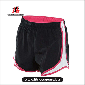 JUST FITNESS GEARS Shorts de course et de gym pour femmes, personnalisés, à séchage rapide, respirants, légers, en polyester, coupe ample, fabricant OEM - Product Image 2