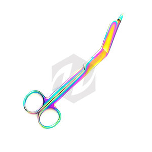 กรรไกรตัดผ้าพันแผลไทเทเนียมสีรุ้งหลากสี 4 ชิ้น ขนาด 7.25 5.5 4.5 3.5 นิ้ว กรรไกรผ่าตัดคุณภาพพรีเมียม อุปกรณ์การแพทย์ - Product Image 6