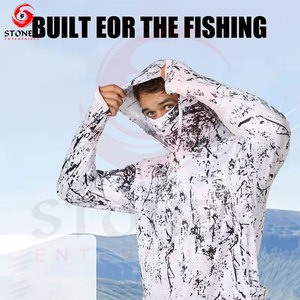 เสื้อฮู้ดดี้ตกปลาผู้ชาย UPF 50 แขนยาว แห้งเร็ว ปรับแต่งได้ สำหรับกิจกรรมกลางแจ้ง จำหน่ายส่ง - Product Image 5