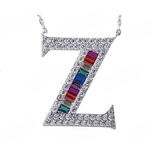 925 Sterling Silver VVS Moissanite Personnalisé Lettre Initiale Pendentif Plaqué Or Conception Glacée Approvisionnement D'usine Prix de Gros pour Hommes - Product Image 1