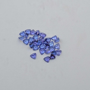 3mm-8mm Tanzanite bleue naturelle à facettes coupe trillion en vrac vente en gros de bijoux en pierres précieuses en vrac du fabricant fournisseurs indiens - Product Image 4
