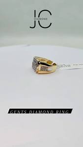 Bague élégante pour homme en or jaune 14 carats avec diamant naturel taille brillant GH SI certifié IGI, plaqué rhodium, bijoux fins, cadeau de mariage - Product Image 6