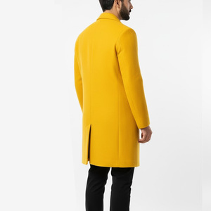 Elegante Abrigo Largo de Invierno para Hombre, con Doble Cuello, de Lana, Transpirable, con Ribete de Piel, Cálido, Talla Grande, Impermeable, con Cinturón, Color Gris - Product Image 5