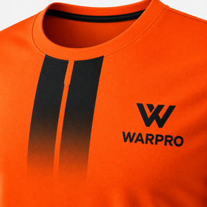 Conjunto de Camiseta y Pantalones Cortos de Fútbol Naranja para Hombre WARPRO, Sublimados, con Franjas, que Absorben la Humedad, Ajuste Atlético, para Todas las Temporadas - Product Image 3
