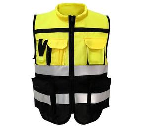 Veste de sécurité sans manches haute visibilité avec bandes réfléchissantes pour les travailleurs du bâtiment et du plein air - Product Image 5