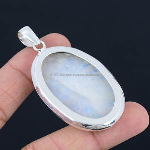 Collier pendentif en argent sterling 925, pendentif délicat, collier de pierres précieuses Bijoux faits à la main Cadeaux de Noël pour elle - Product Image 2