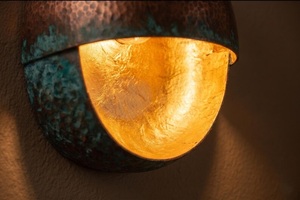 Hammered Brass Wall Sconce Removable Design Rustic Modern Exterior Lamp Warm Glow Lighting for Diwali Celebrations - Product Image 6