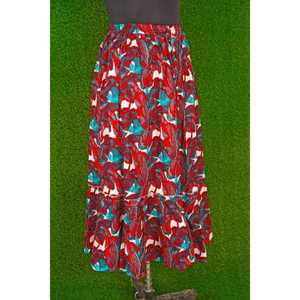 Nueva Falda Estampada a Mano, Faldas de Algodón de Verano, Faldas Florales, Ropa Étnica, Falda Larga Maxi para Mujer, Talla Personalizada, Precio al por Mayor - Product Image 1