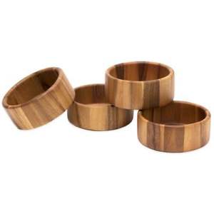 Anillos de Servilleta de Madera con Acabado Premium, Reutilizables, Ecológicos, Accesorios de Comedor para Hoteles, Restaurantes, Decoración de Mesa, Venta al Por Mayor - Product Image 5
