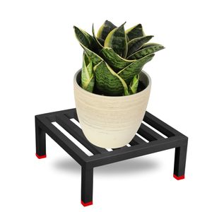 Soporte cuadrado resistente para plantas, 2 piezas, soporte para macetas de hierro negro, soporte fuerte para macetas, para decoración del hogar, jardín y balcón - Product Image 1